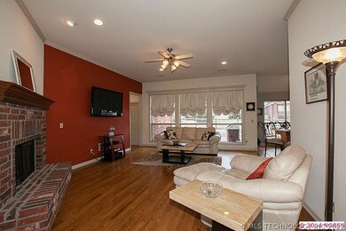 Great room is a wonderful focal point to this home