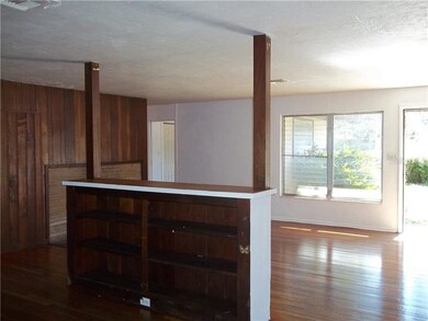 Back of living room divider