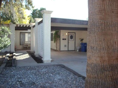 Front patio and yard