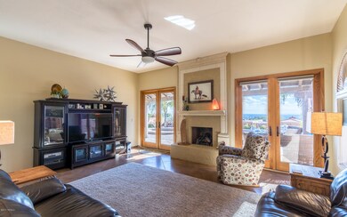 Stunning 8 ft doors to covered patio