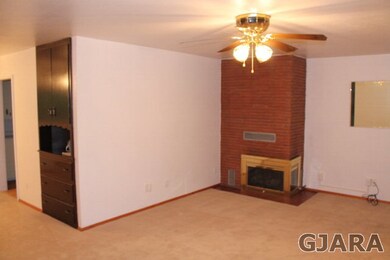 Enjoy the fireplace in the living room upstairs of