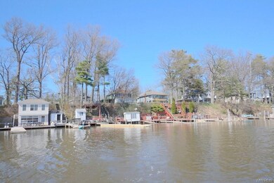 Sunset island harbor front
