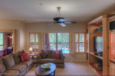 Living Room with Pool View