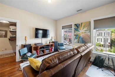 Light bathes living room