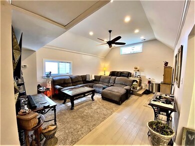 Living Room With Cathedral Ceilings, Recessed Ligh