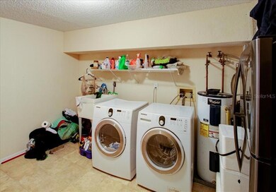 This laundry room has plenty of storage!