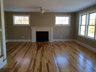 Family room with gas fireplace and...