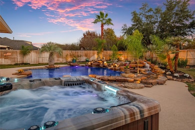 Relax in the hot tub and enjoy the view.