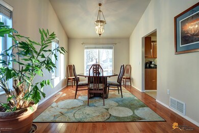 Vaulted dining room
