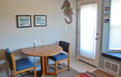 Dining & door to deck