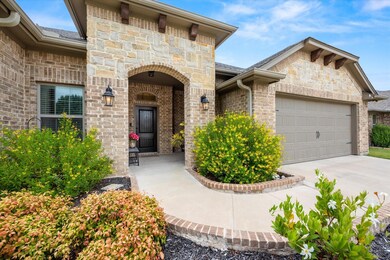 Property entrance with a garage
