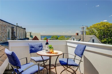 Private deck with Harbor views and western sunsets