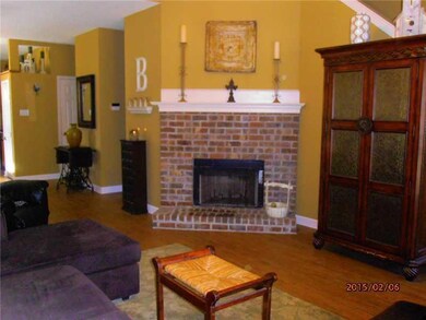 Living Room. Wood burning fireplace