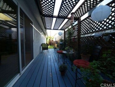 Covered deck off dining area
