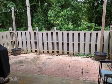 Wooded back patio