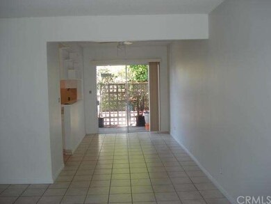View of Dining Room off Living Room, private patio