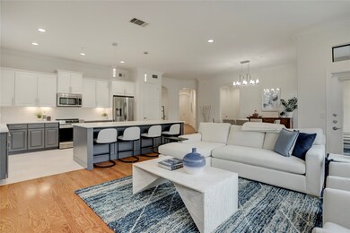 Terrific view of the large entertaining island whi