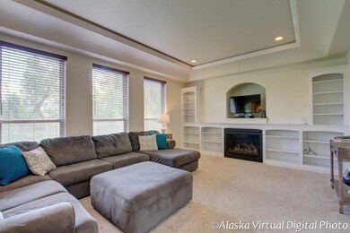 Living Room with Built In Bookcases