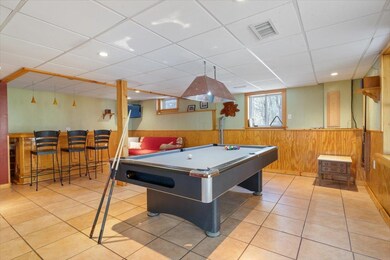 game room lower level