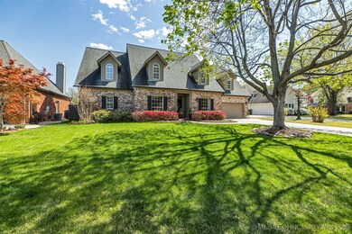 Lush landscaping and mature trees on a quiet cut-d