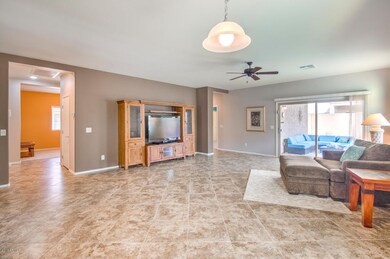 Huge living room/dining area