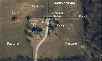 Fencing, barns, pasture, pond, creek, trees. Hard to find!