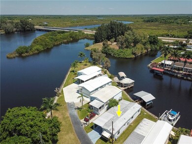 Aerial view of Shell Creek looking to the East