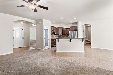 Open concept living/kitchen/dining