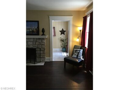 Entrance to office from living room.