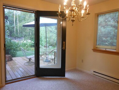 Step onto the private deck area from...