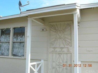 Front door of middle unit