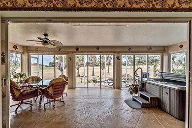 Glass-Enclosed Lanai has been expanded 3' to the b