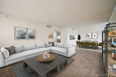 Living and Dining Room Virtually Staged