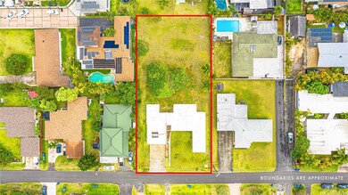 Aerial directly overhead