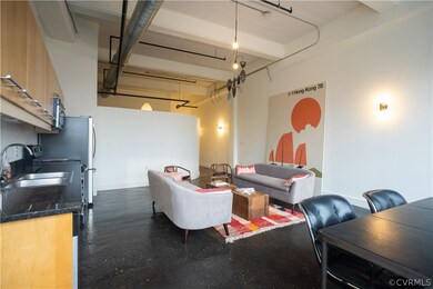 Living room with sink