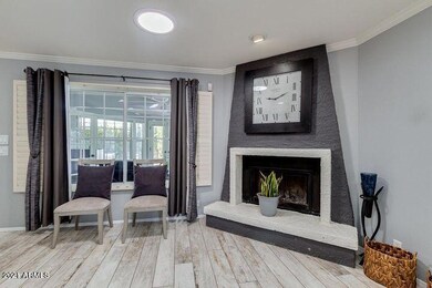 Corner Fire place