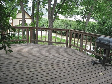 Large deck off of dining room