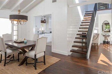 Floating cantilevered stairs provide a feel of ope