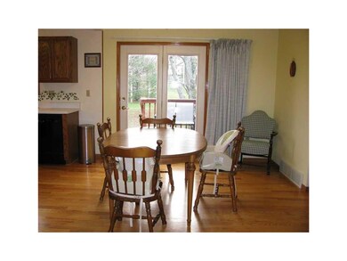 Kitchen. Large dining area with french door to the