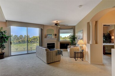 Living room and fireplace