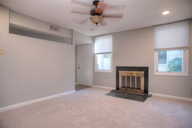 16x12 Den with Fireplace, New Carpet and new Neutr