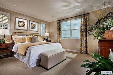 Master bedroom (photo is of model home and for ill