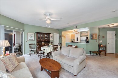 Great Room/Balcony with View to Kitchen