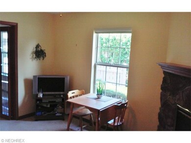 A reverse view of the family room, with folding gl