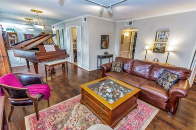 The current owner has chosen to showcase a piano i