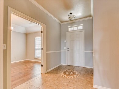 Tiled entry and office