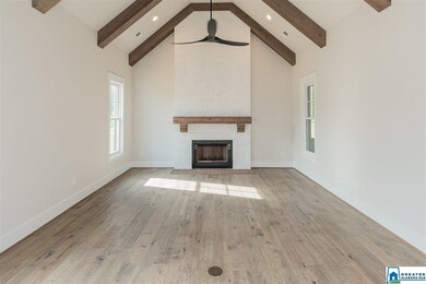 Painted brick fireplace, ceiling fan, access to co