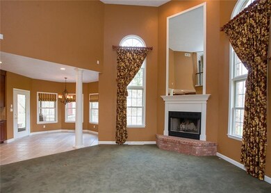An amazing view of the open concept living room an