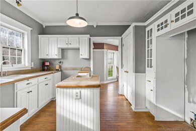 Kitchen has plenty of counter space.
