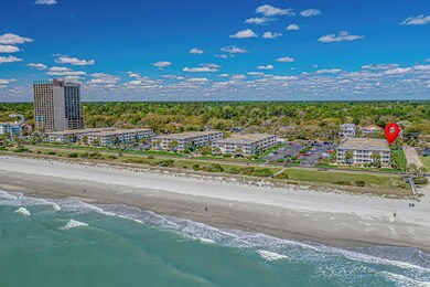 Drone / aerial view featuring a beach view and a w